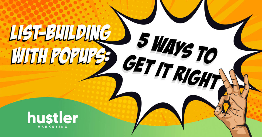 how to use a popup to build your list