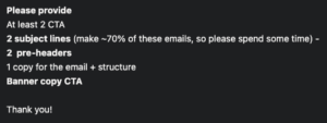 email subject lines