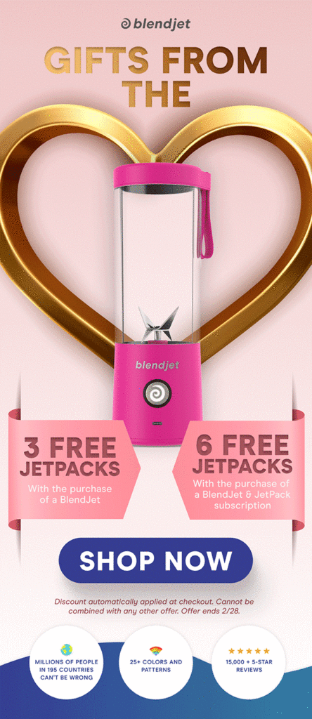 best promotional emails for valentines